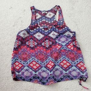 Aztecy Chiffon-type tank top